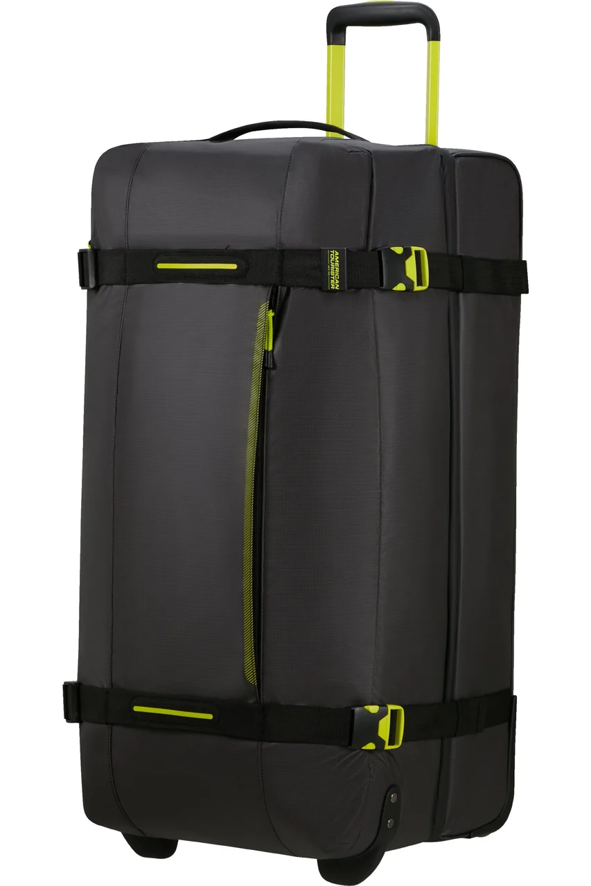 Hovedproduktbilde for Coated Black/Lime American Tourister Urban Track RPET 116 L Duffelbag med Hjul