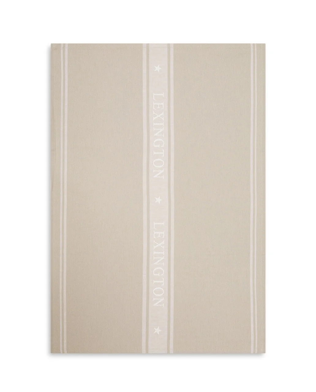 Hovedproduktbilde for Beige/White Lexington Icons Jacquard Bomull Kjøkkenhåndkle