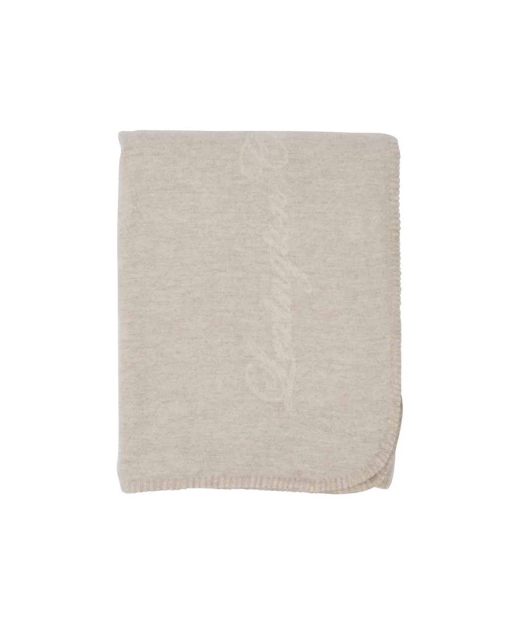 Hovedproduktbilde for White/Beige Lexington Hotel Ull og Alpakka Pledd