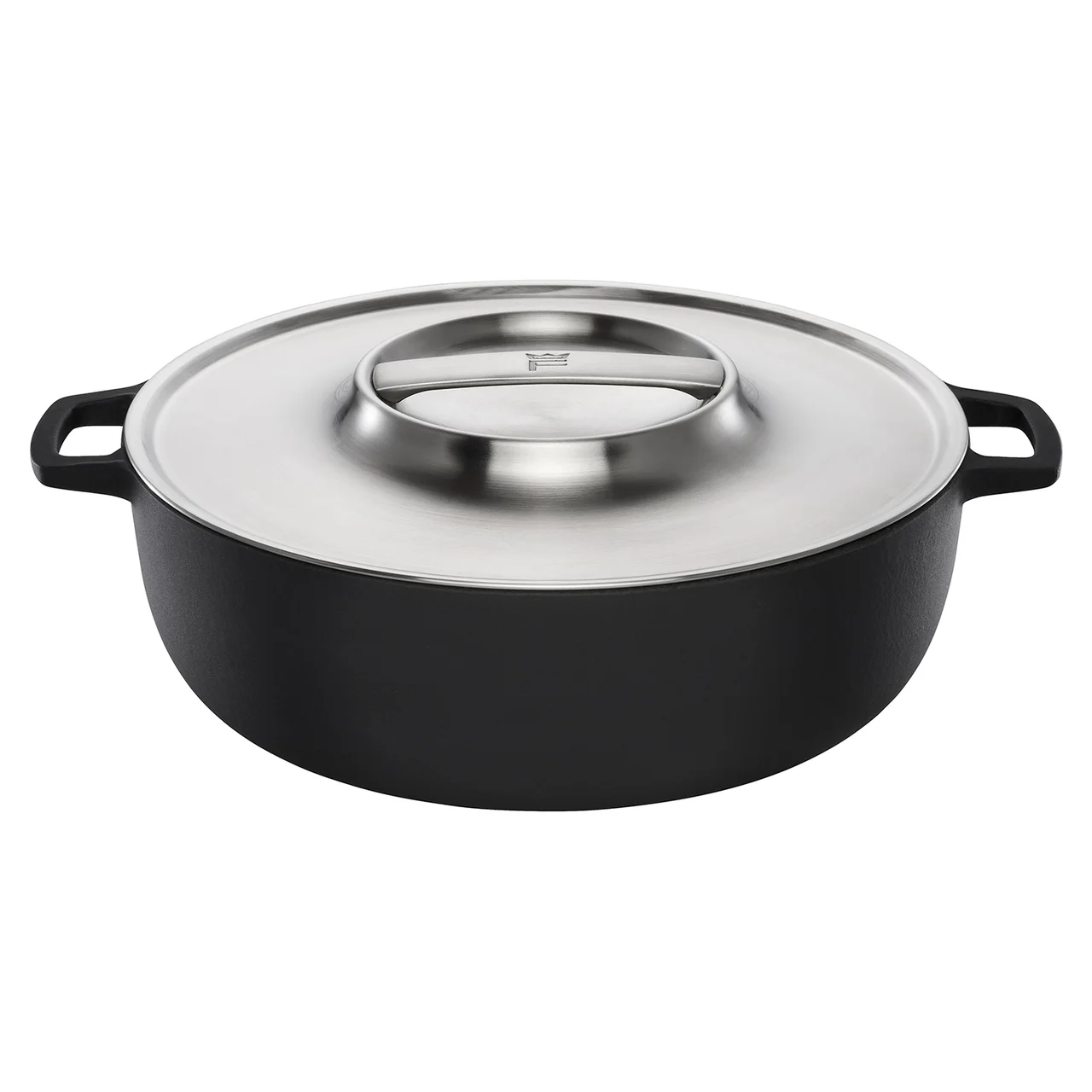 Hovedproduktbilde for Sort Fiskars Norden 30 cm Grill Støpejernsgryte