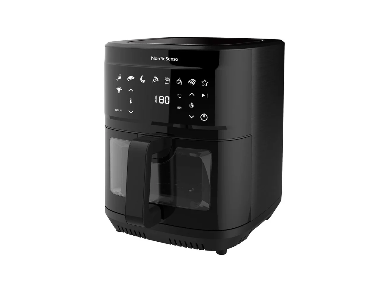 Hovedproduktbilde for Svart Nordic Sense 2000 W 9 L Airfryer