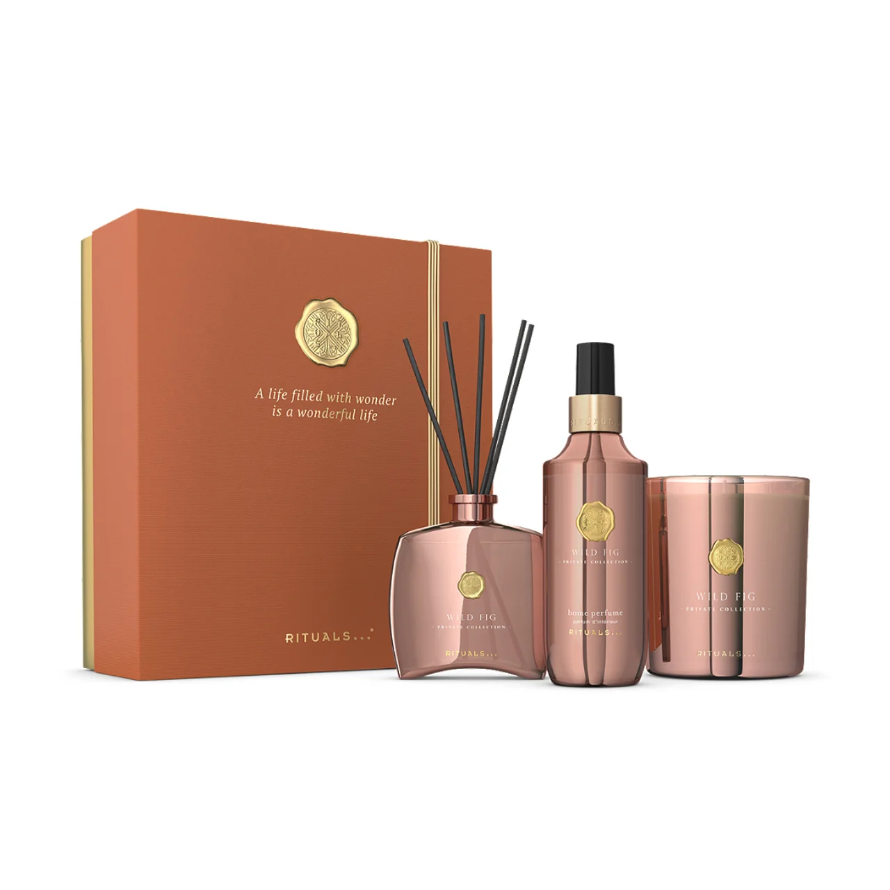 Hovedproduktbilde for 49-214-1122159 Rituals Wild Fig Duftlys Gavesett