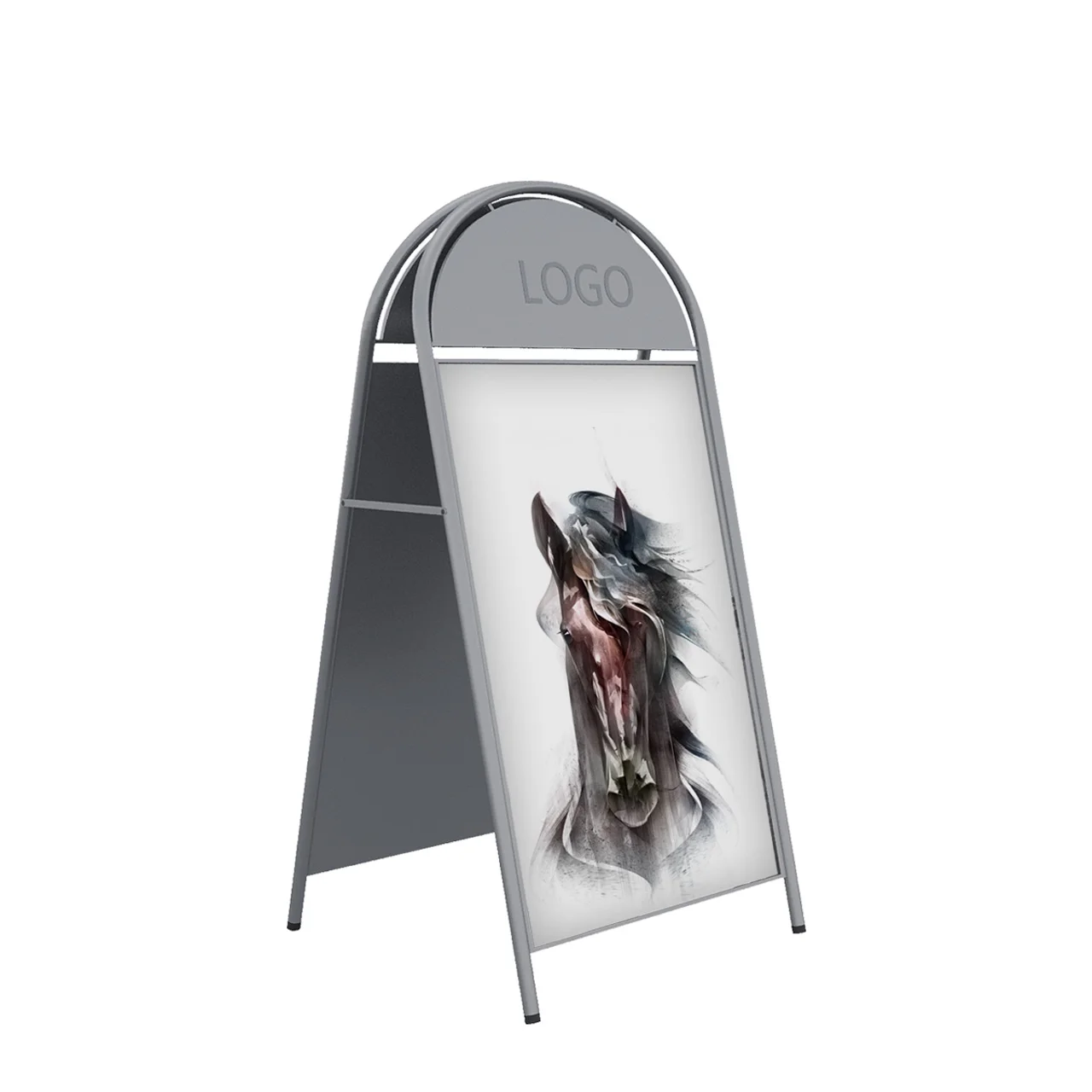 Hovedproduktbilde for 51-226-6102-17 Gateskilt med Toppskilt 50x70 Stål
