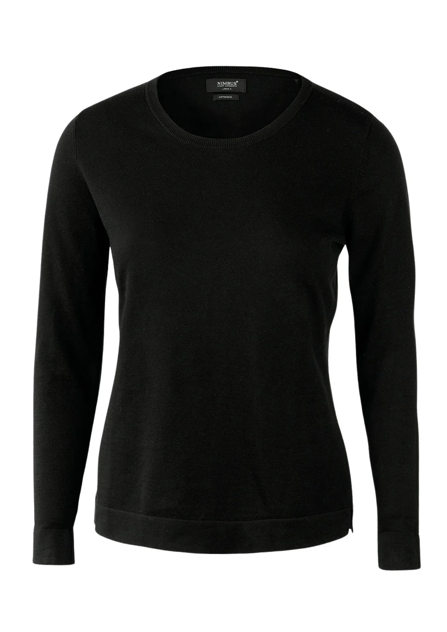 Hovedproduktbilde for Black Nimbus Brighton Bomull og Nylon O-Neck  Strikkegenser Dame