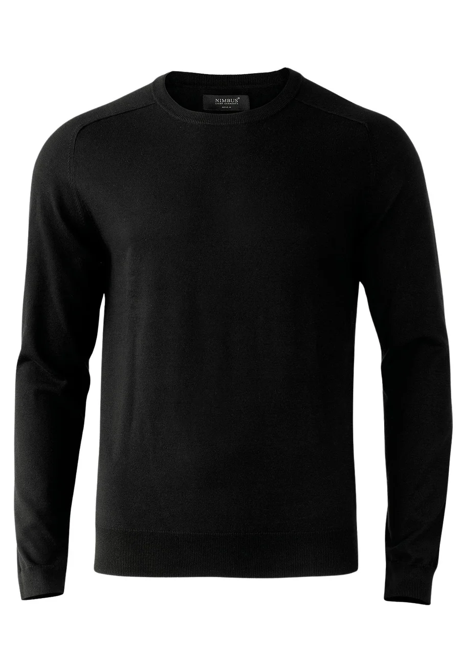 Hovedproduktbilde for Black Nimbus Brighton Bomull og Nylon O-Neck  Strikkegenser