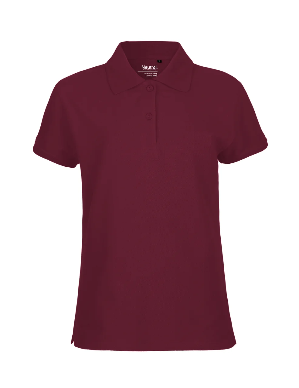Hovedproduktbilde for Bordeaux Neutral Klassisk Poloskjorte Dame