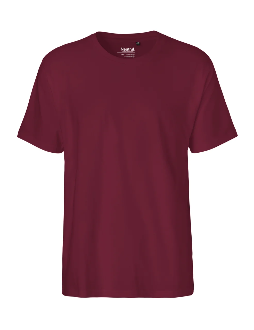 Hovedproduktbilde for Bordeaux Neutral Klassisk T-skjorte