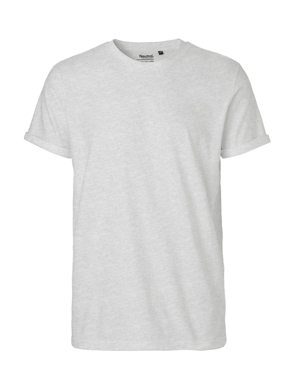 Hovedproduktbilde for Ash Grey Neutral Roll Up T-skjorte