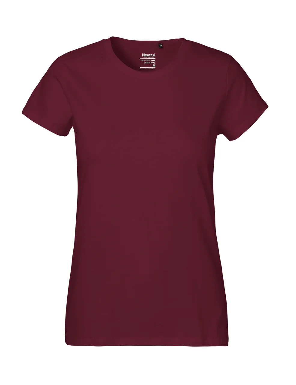 Hovedproduktbilde for Bordeaux Neutral Klassisk T-skjorte Dame