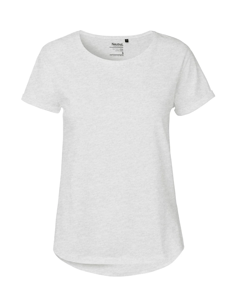 Hovedproduktbilde for Ash Grey Neutral Roll Up T-skjorte Dame