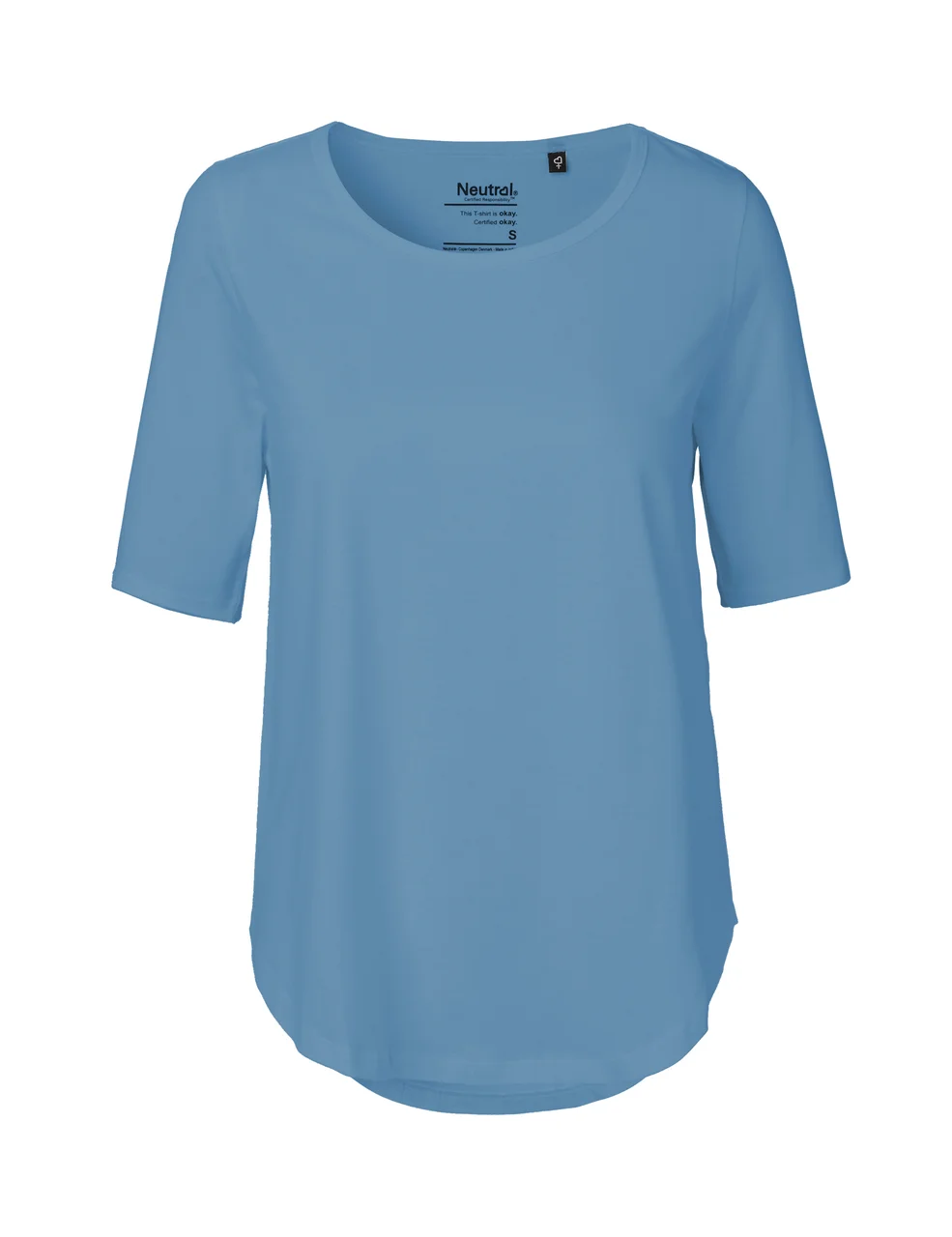 Hovedproduktbilde for Dusty Indigo Neutral Halvlange Ermer T-skjorte Dame