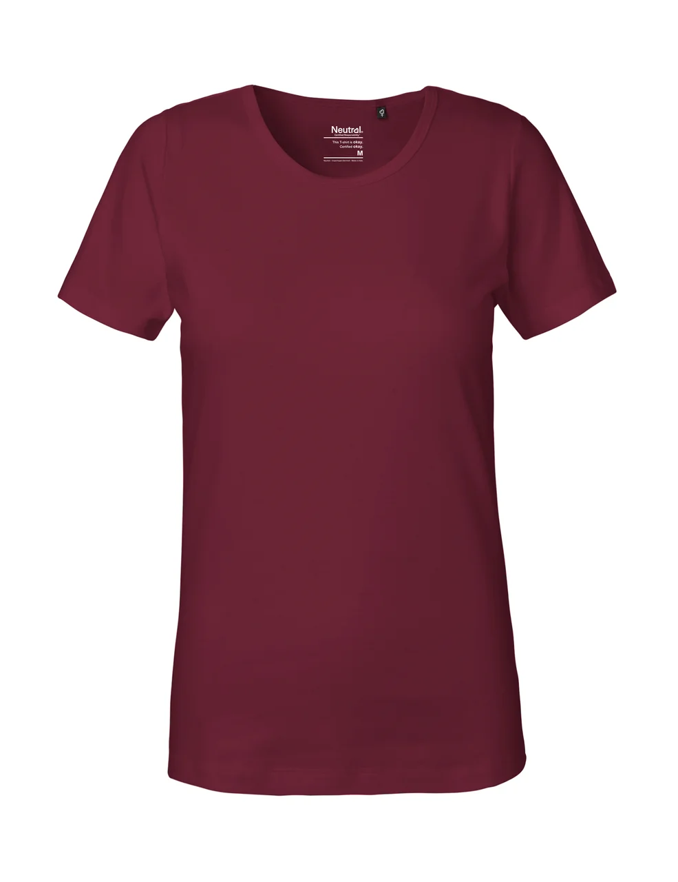 Hovedproduktbilde for Bordeaux Neutral Interlock T-skjorte Dame