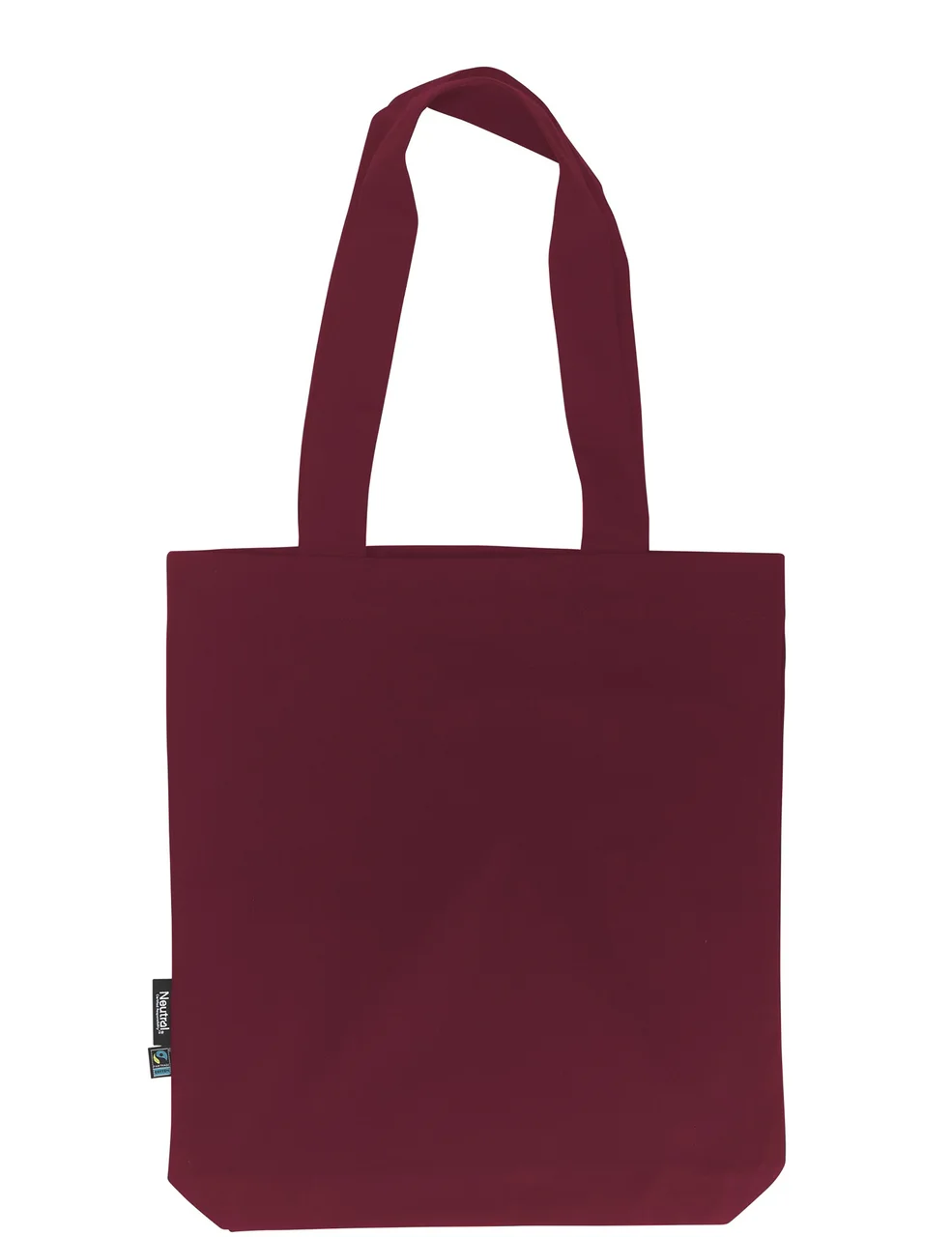 Hovedproduktbilde for Bordeaux Neutral Lange Håndtak Stort Twill Handlenett