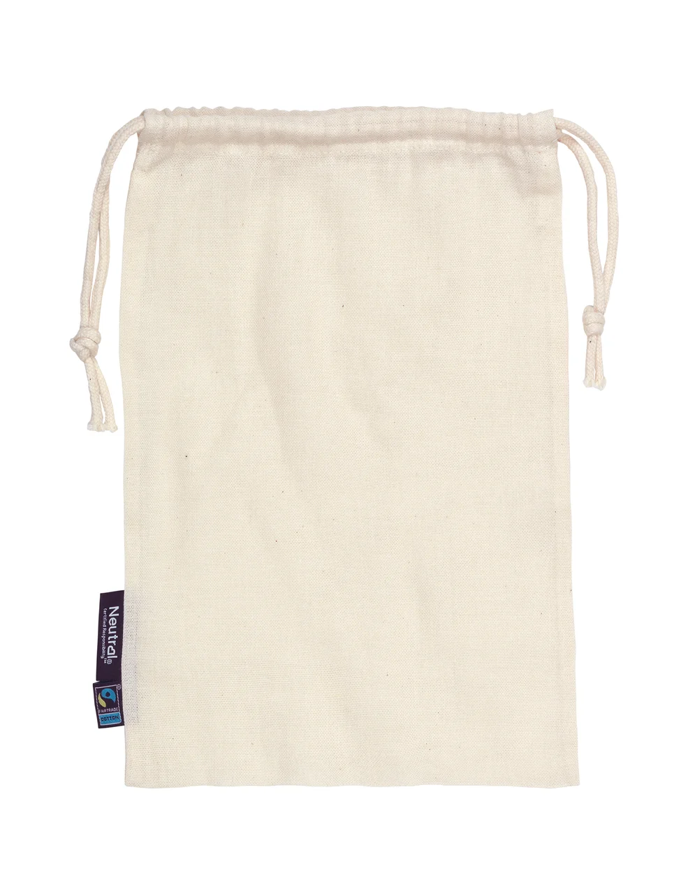 Hovedproduktbilde for Natur Neutral Bomullspose med Snor (5-pakning)