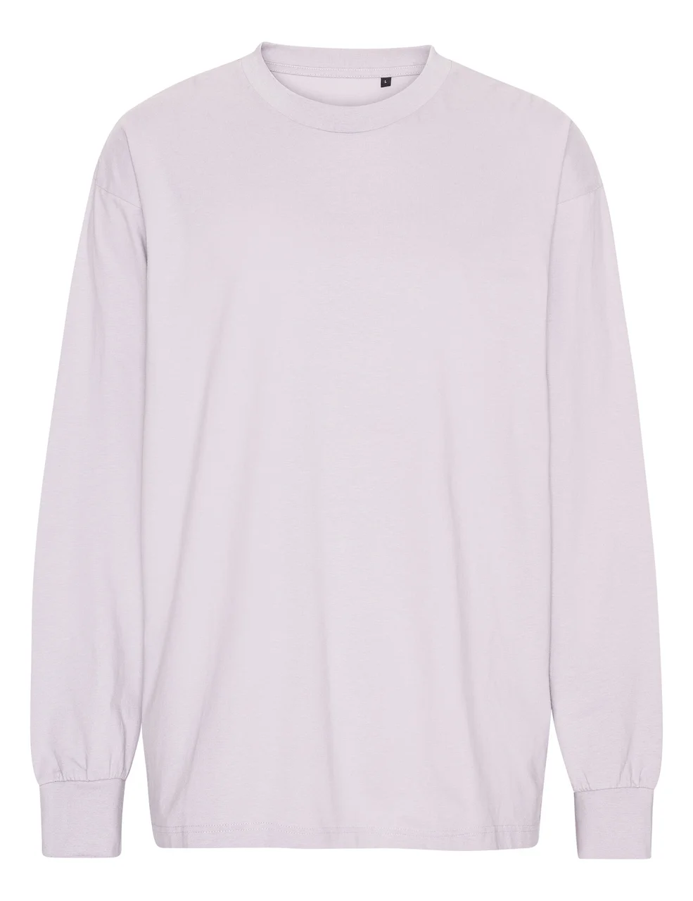 Hovedproduktbilde for Dusty Lilla Neutral Tiger Cotton Oversized Langermet T-skjorte