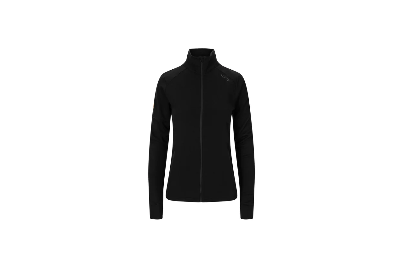 Hovedproduktbilde for Black Tufte Wear Falcon Merinoull Fleecejakke Dame