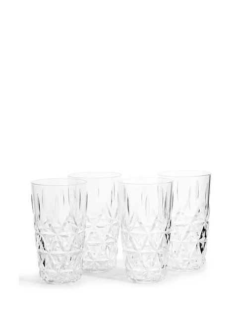 Produktbilde for Sagaform Piknik 4-pk Akrylglass