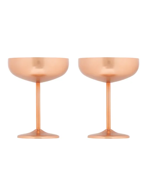 Produktbilde for Örrefors Jernverk 2 pk Gull og Kobberfinish Champagne Coupe
