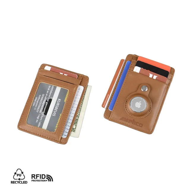 Produktbilde for Rhea Resirkulert PU RFID Kortlommebok med AirTag-holder