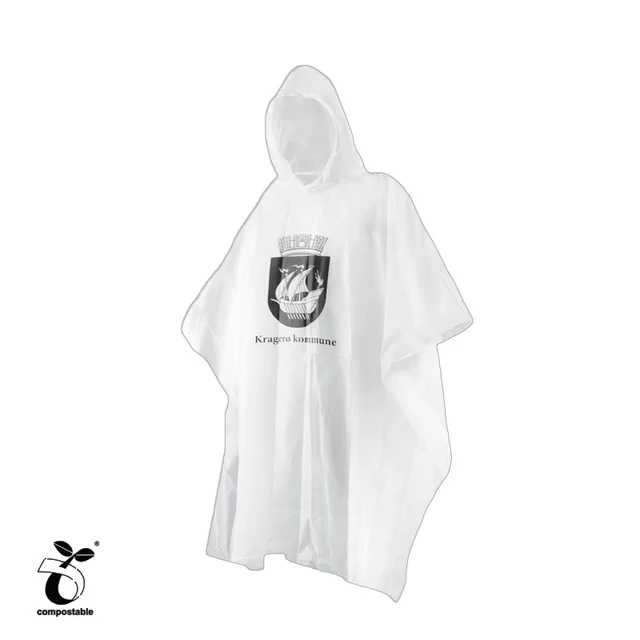 Produktbilde for PLA Nedbrytbar Regnponcho