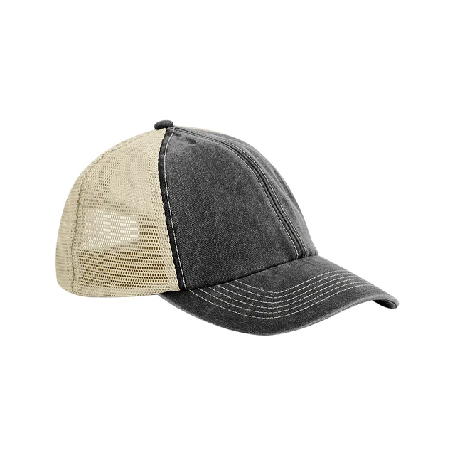 Produktbilde for Beechfield Vasket Bomull Vintage Trucker 6-panels Caps