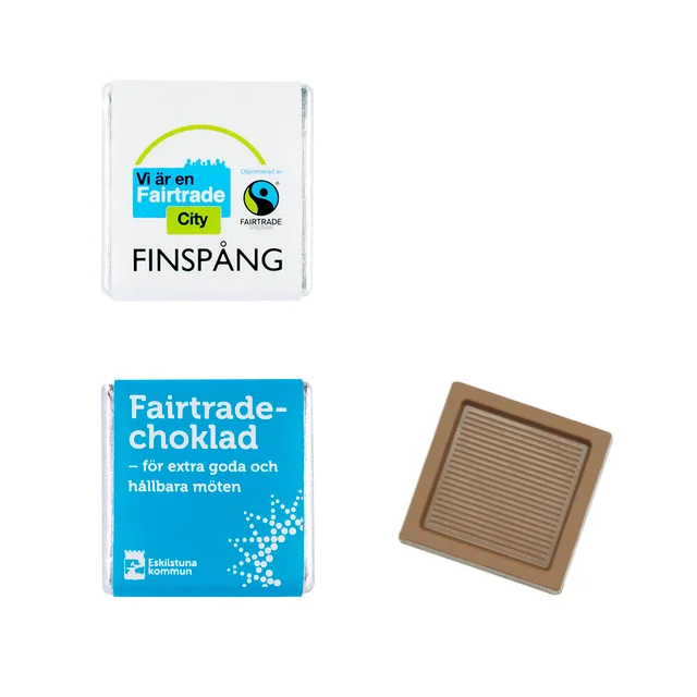 Produktbilde for Sjokoladekvadrat 5g Fairtrade & Økologisk