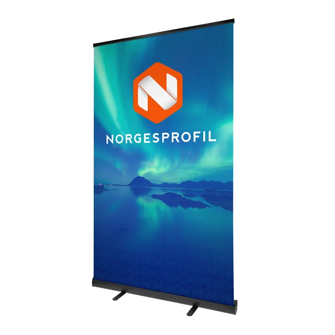 Produktbilde for Roll up Sort 120 cm med bæreveske