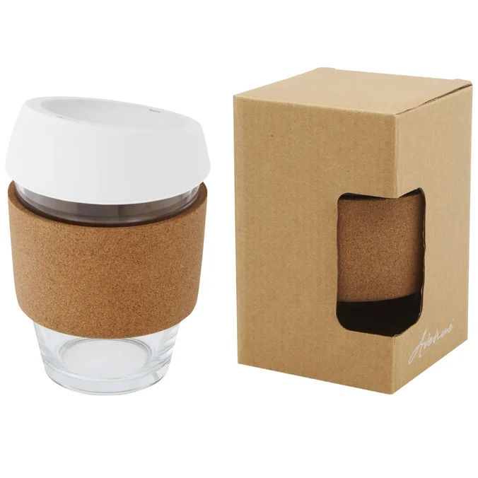 Produktbilde for Lidan 360 ml Borosilikatglass med korkgrep Termokopp