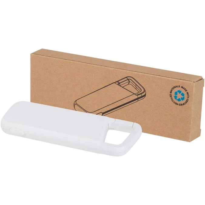 Produktbilde for Alkes 5000 mAh 12 W Resirkulert Plast Vanntett Powerbank med Karabinkrok