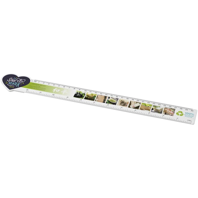 Produktbilde for Tait Resirkulert Plast Hjerteformet 30 cm Linjal