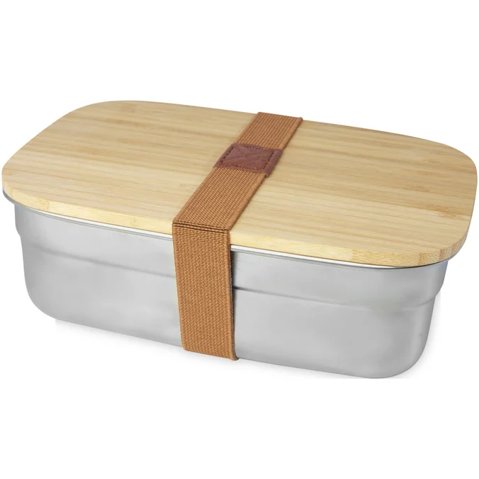 Produktbilde for Seasons Tite Rustfritt Stål og Bambus Matboks