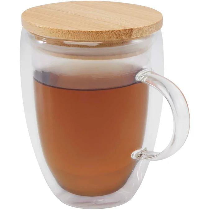 Produktbilde for Seasons Leona 350 ml Bambuslokk Glasskopp