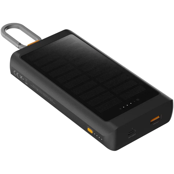 Produktbilde for Xtorm XG2S101 Go2 10.000 mAh 15 W Solcelledrevet Powerbank med Lys og Karabinkrok