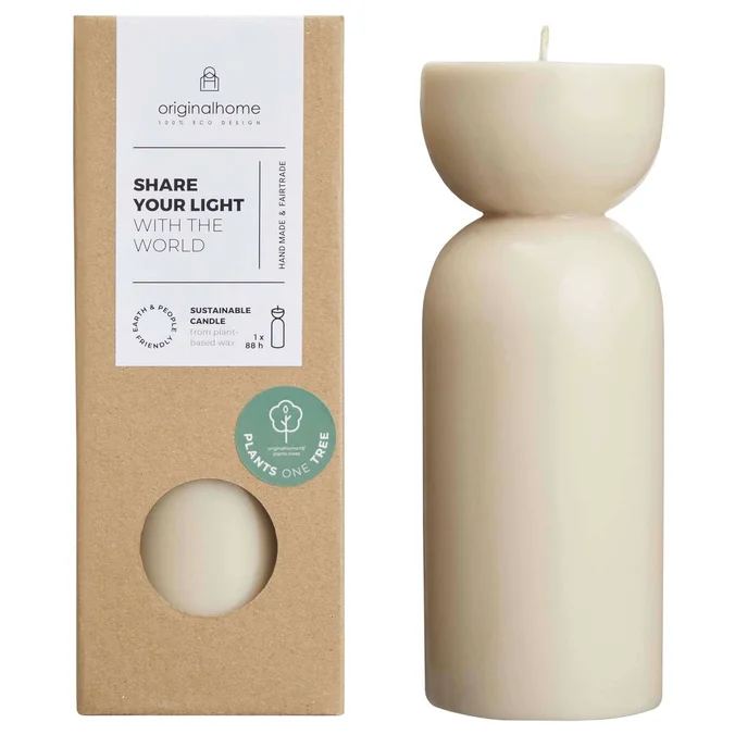 Produktbilde for Originalhome Økologisk Stearinlys – Medium