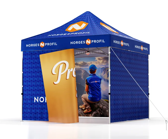 Produktbilde for Telt Popup 3 x 3 meter inkl tak og fire vegger