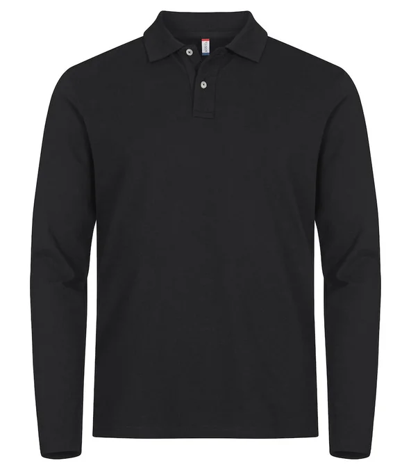 Produktbilde for Clique Stretch Premium Langermet Poloskjorte