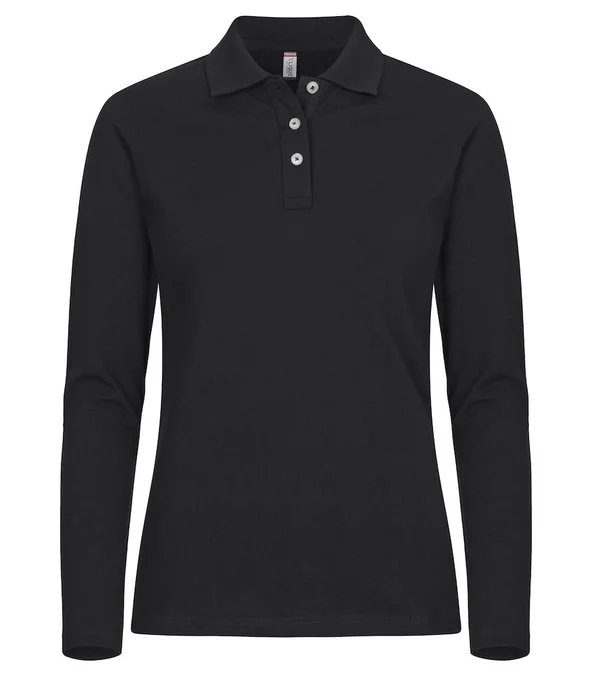 Produktbilde for Clique Stretch Premium Langermet Poloskjorte Dame