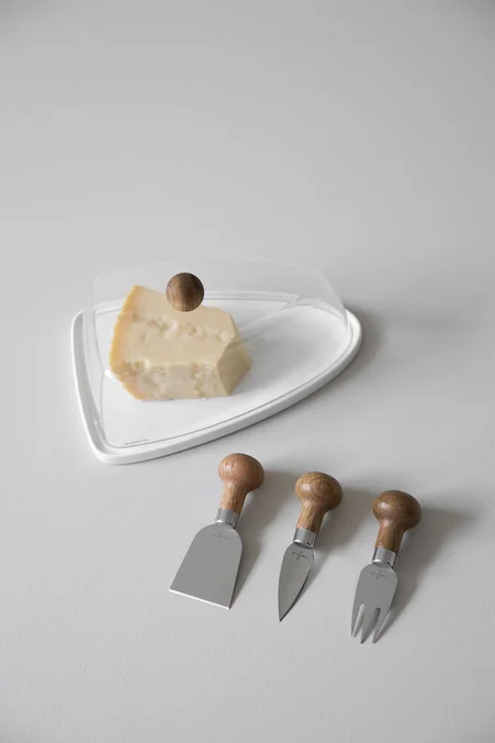 Produktbilde for Sagaform Oval Eik Ostekniv Sett