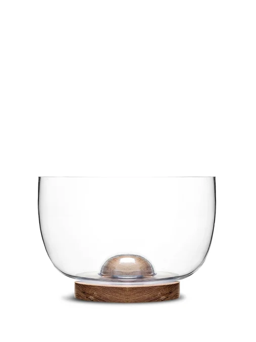Produktbilde for Sagaform Oval Eik og Glass Serveringsbolle