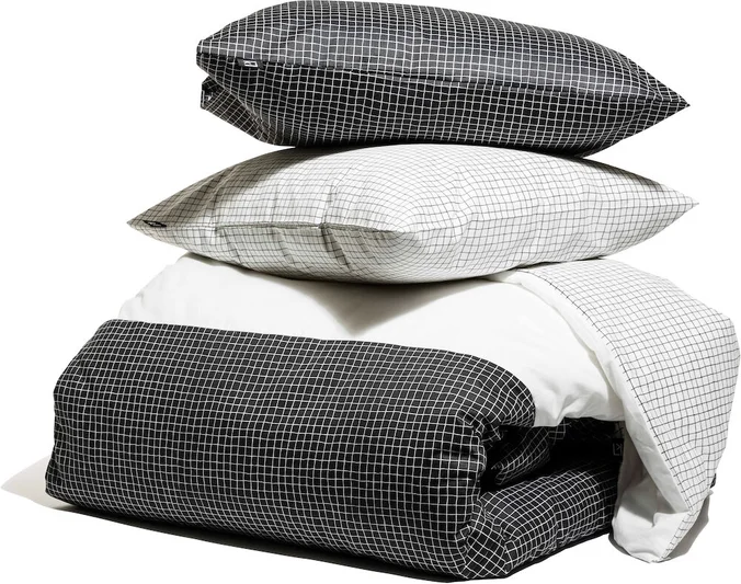 Produktbilde for Kosta Linnewäfveri Check Bomullsateng Multi Sengesett med To Putevar