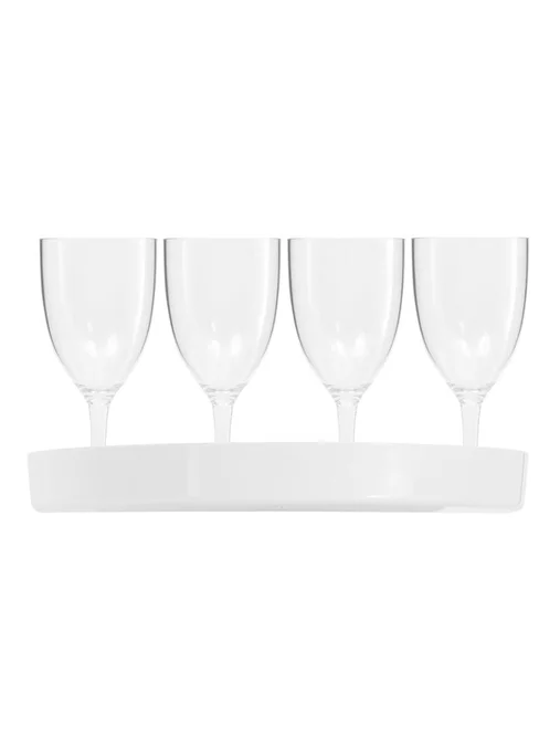 Produktbilde for Lord Nelson RPET 4-pk Plastglass med Brett
