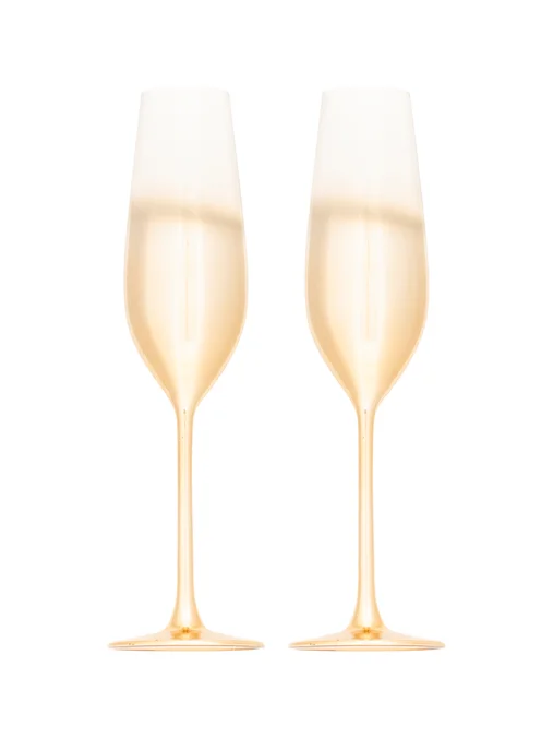 Produktbilde for Lord Nelson Champagneglass Gull 2-pack