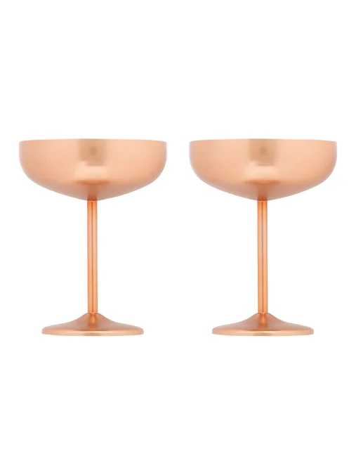 Produktbilde for Örrefors Jernverk 2 pk Gull og Kobberfinish Champagne Coupe
