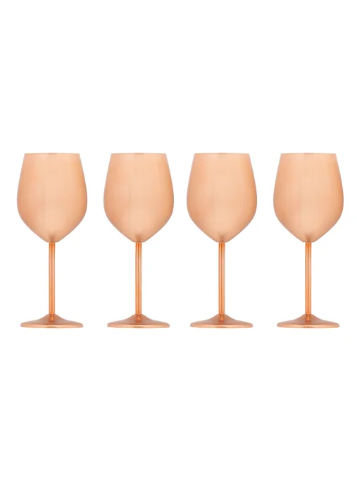 Produktbilde for Örrefors Jernverk 45 cl Gull/Kobber 4-pk Vinglass