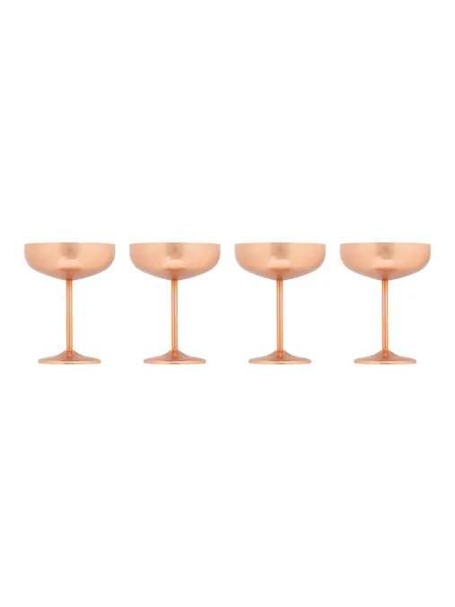 Produktbilde for Örrefors Jernverk 4-pk Gull og Kobberfinish Champagne Coupe
