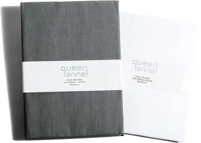 Produktbilde for Queen Anne Bomull Laken