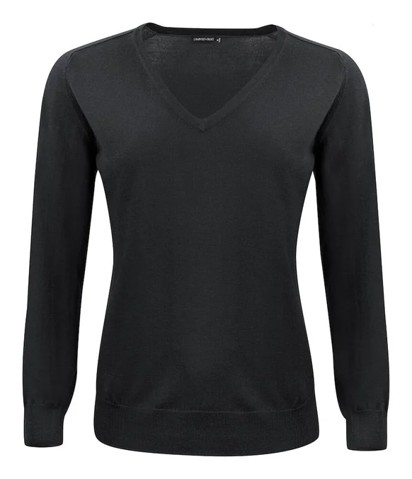 Produktbilde for J. Harvest & Frost Merino V-hals Strikkegenser Dame