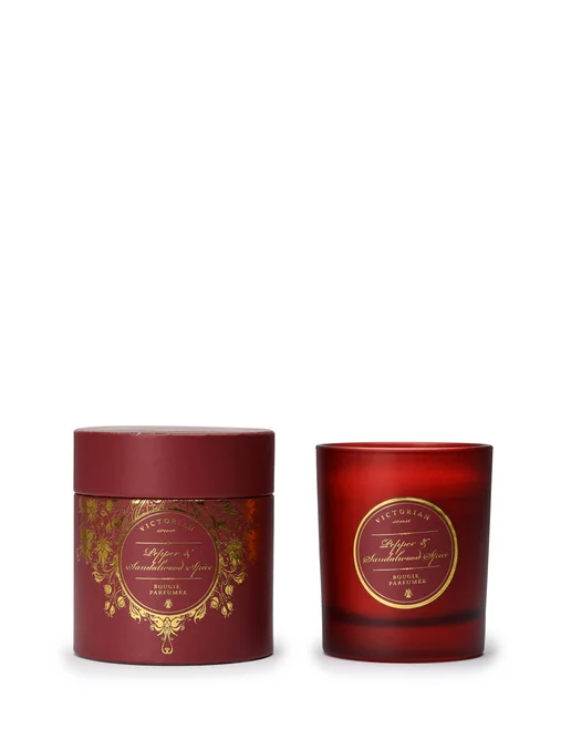 Produktbilde for Victorian Sense Roundbox Pepper & Sandalwood Spice  Duftlys