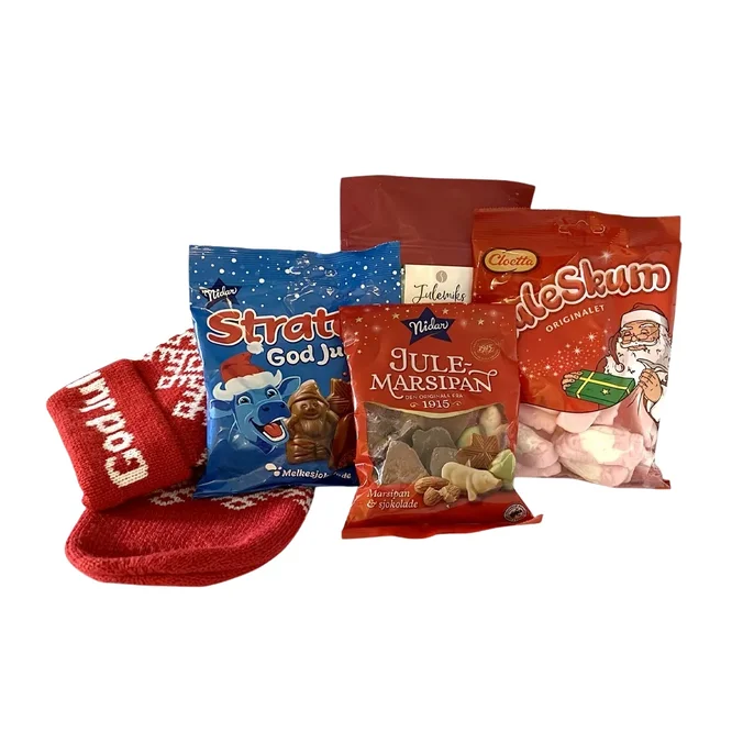Produktbilde for Julesokken med julegodt – Liten
