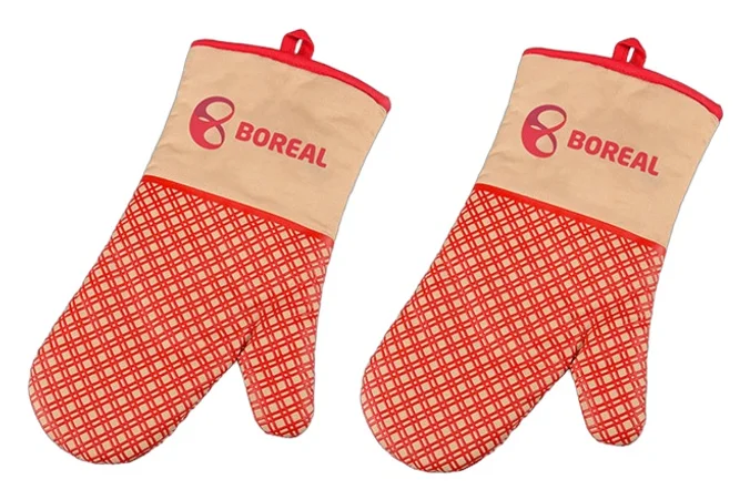 Produktbilde for Evonne Bomull Grytevotter med Anti-Slip Silikongrep